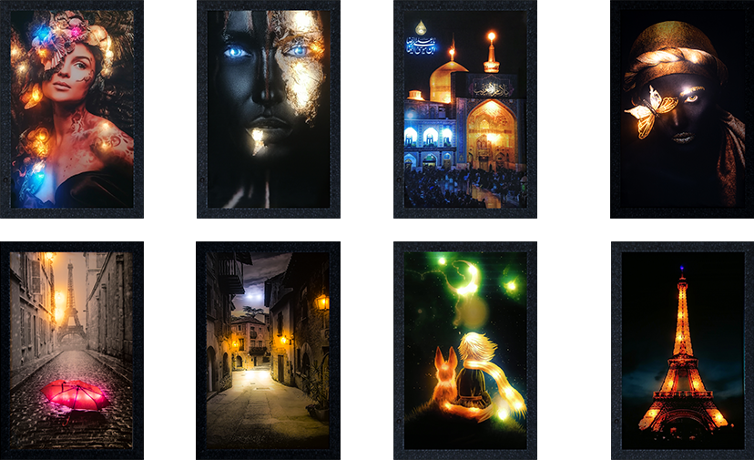 طرحهای پرفروش تابلو نوری