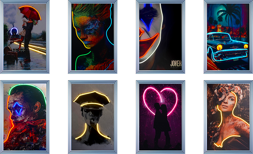 طرحهای پرفروش تابلو نئون