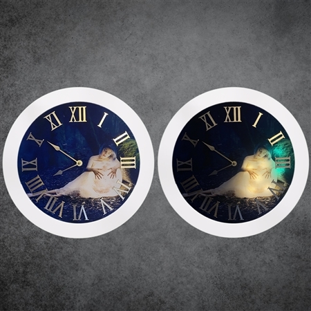 مقایسه ساعت در حالت خاموش و روشن