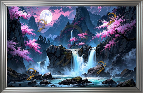 عکس دکور کد و تابلو شب خواب  کد 9074