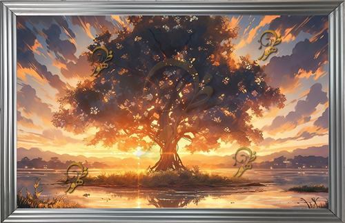 عکس دکور کد و تابلو شب خواب  کد 9080