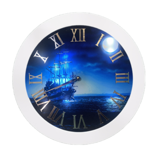 نمونه ساعت دایره طرح کشتی ماه